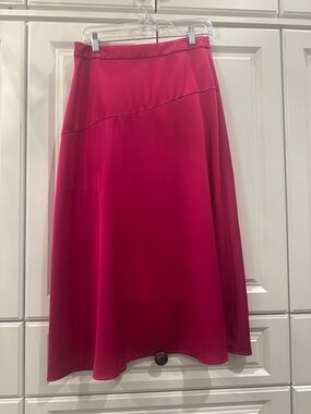 J Crew Fuscia A-Line Skirt-Size 6